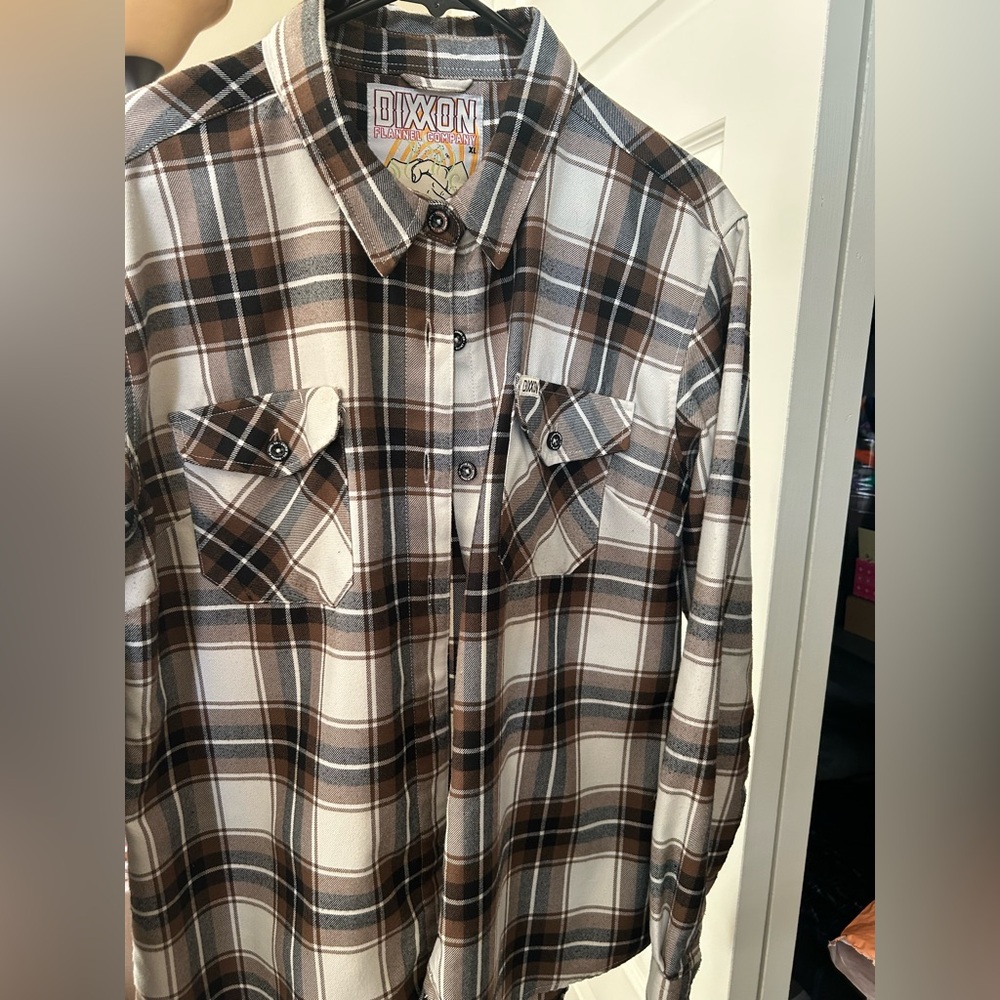 DIXXON The Quint Brown Plaid Shirt Women’s